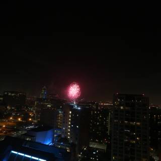 Spectacular Fireworks Display Lights Up Los Angeles Skyline