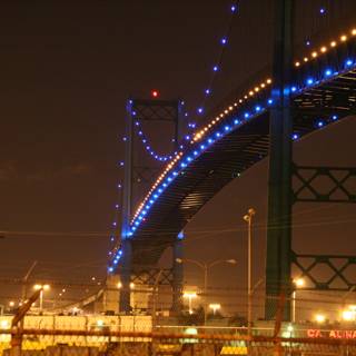 Illuminated Overpass in the Metropolis