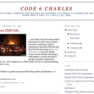 Code 6 Charles - Fire Club Poster