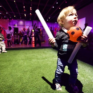 Child at Baby Rave Dance Party Event