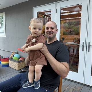 A Moment of Joy on the Porch
