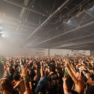 Massive Indoor EDM Festival Crowd at Wobbleland 2026