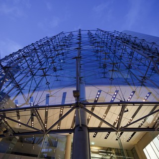 Modern Glass Architecture at Twilight in London