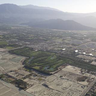 Aerial View of Indio, Southwest USA