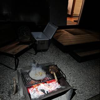 A Nighttime BBQ in the Sierra National Forest