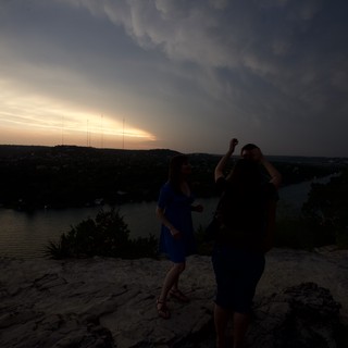 Storm Rolls In Over Lake Austin at Dusk