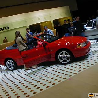 Stunning Red Convertible on Display at LA Auto Show