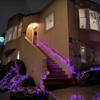 Enchantment in Architecture: The House with Purple Lights
