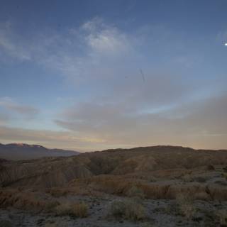 Moonlit Desert Landscape