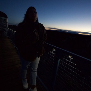 Twilight Portrait at Scenic Mountain Overlook