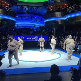 Intense Sumo Wrestling at World Tournament