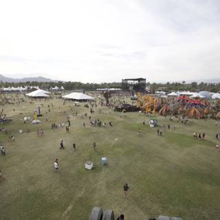 An Aerial View of Coachella's 2008 Grassland Crowd