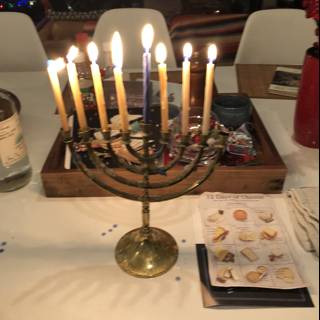 Hanukkah Menorah Illuminates Festival Spirit