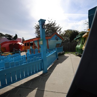 Colorful Whimsical Village at Fantasyland Theme Park