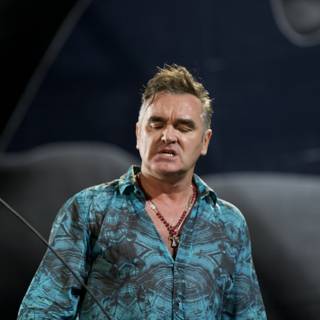 Morrissey's Blue Shirt Performance at Coachella 2009