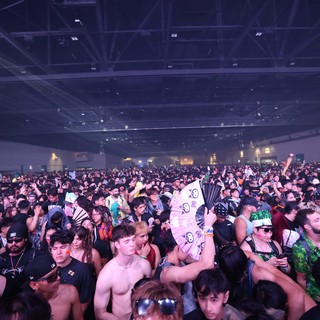 Massive Indoor EDM Festival Crowd at Wobbleland 2026