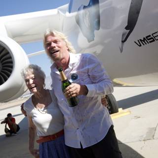 Richard Branson and Company Board White Knight Two for Flight