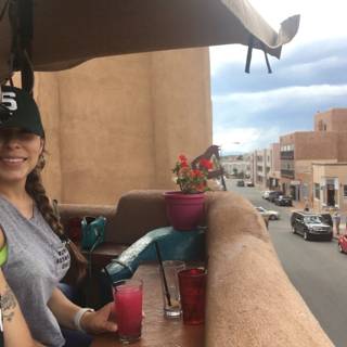 Balcony Drinks in Santa Fe
