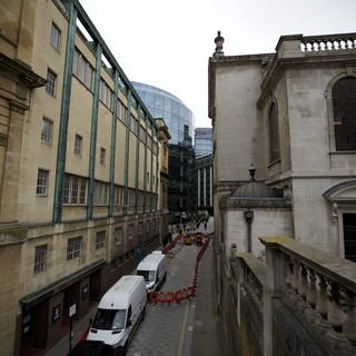 Urban Street View in Historic London Quarter
