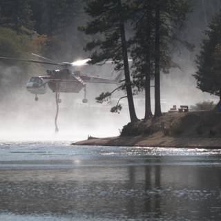 Aerial Firefighting over Lake