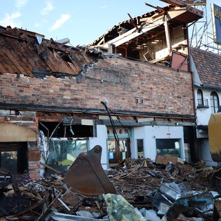 Aftermath of Severe Building Destruction and Demolition