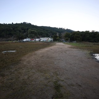 beach and tidal estuary