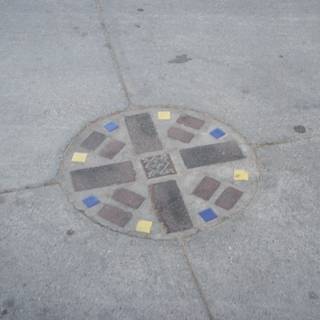 Cross on Manhole Cover