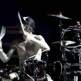 Tattooed Drummer Rocks the Stage at Coachella 2009