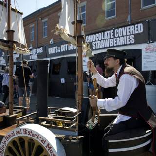 Steampunk Captain at Maker Faire 2025