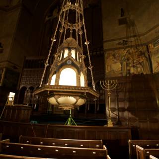 The Menorah Illuminating the Temple of Israel