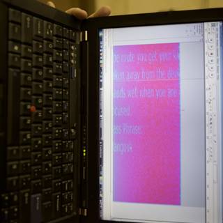 Pink Screen Laptop