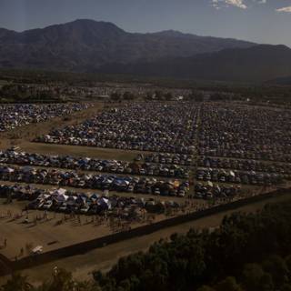 Aerial View of Coachella Camping Grounds