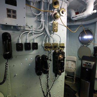 Vintage Communication Hub Aboard USS Hornet