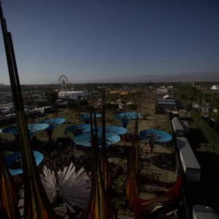 A Bird's-Eye View of the Vibrant Coachella Festival