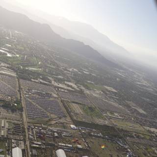 Aerial View of Indio Cityscape