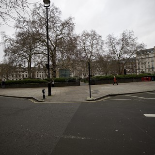 Gloomy Winter Day at Russell Square, London