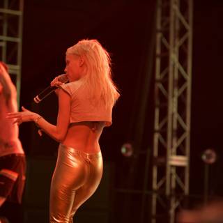 Gold and Black on Stage