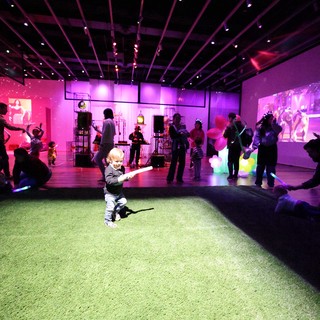 Toddler Dancing at Baby Rave Event at Asian Art Museum