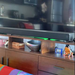 Colorful Blanket TV Stand