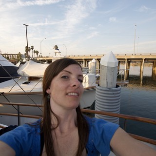 Marina Selfie at Golden Hour on the Water