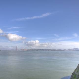 Scenic View of Golden Gate Bridge from Promontory Cliff