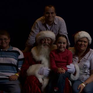 Celebrating Christmas with Santa & Family