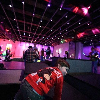 Child Playing at Baby Rave at Asian Art Museum