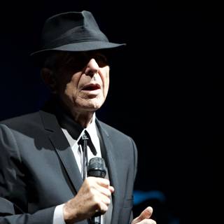 Leonard Cohen Rocks Out in Fedora and Suit at Coachella 2009