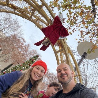 Holiday market or festive outdoor venue