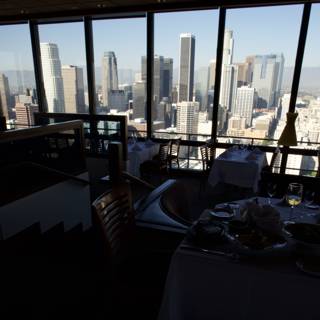 A Cityscape View from the Restaurant