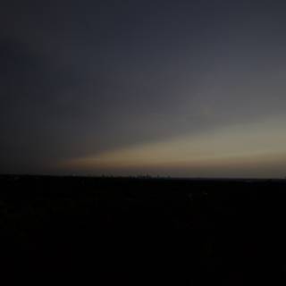 City Skyline Silhouette at Sunset