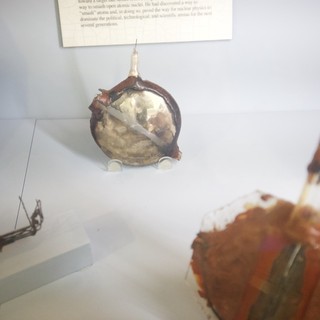 Historical Atomic Bomb Artifacts in Museum Display