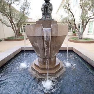 Yoda Fountain at Skywalker Ranch Courtyard