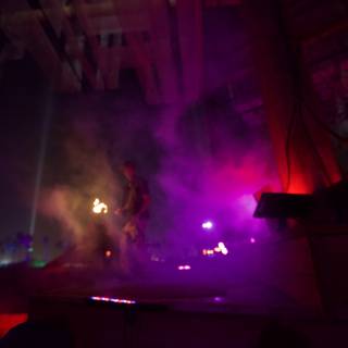 Smoke and Lights on Stage